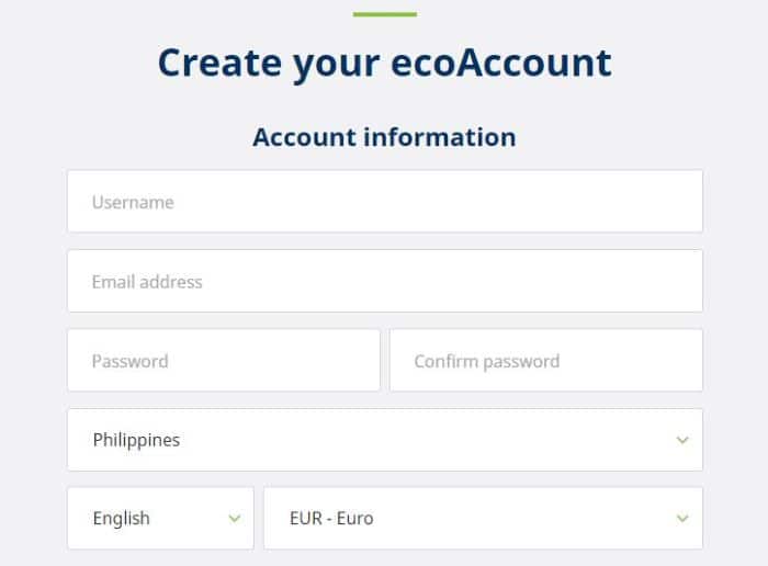 วิธีสร้างบัญชี eco Perz + eco Perz